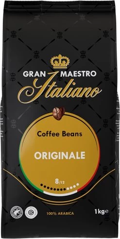 Gran Maestro Italiano - Orginale - Koffiebonen - Bonen Voor Espresso En Lungo - Arabica – 4 X 1kg 9 Gran Maestro Italiano - Orginale - Koffiebonen - Bonen Voor Espresso En Lungo - Arabica – 4 X 1kg -Koffieproducten 602x1200 2