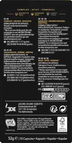 L'OR Espresso Supremo Koffiecups - Intensiteit 10/12 - 10 X 10 Capsules -Koffieproducten 606x1200 5