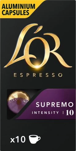 L'OR Espresso Supremo Koffiecups - Intensiteit 10/12 - 10 X 10 Capsules -Koffieproducten 607x1200 2