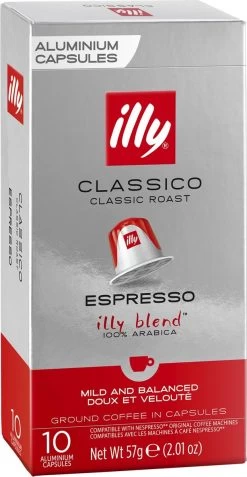 Illy Espresso Classico Koffiecups - Intensiteit 5/9 - 10 X 10 Capsules -Koffieproducten 621x1200 1