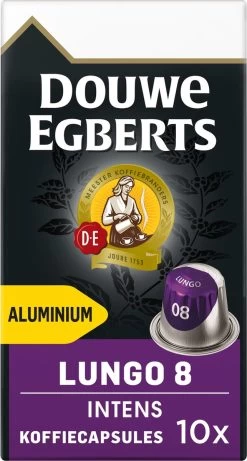 Douwe Egberts Lungo Intens Koffiecups - Intensiteit 8/12 - 10 X 10 Capsules 18 Douwe Egberts Lungo Intens Koffiecups - Intensiteit 8/12 - 10 X 10 Capsules -Koffieproducten 643x1200