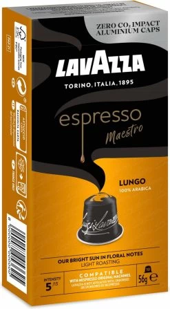 Lavazza Espresso Lungo - Aluminium Nespresso Capsules - 10 Stuks -Koffieproducten 663x1200 2