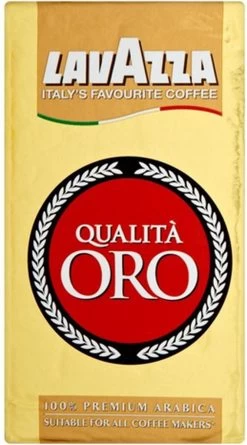 Lavazza Qualita Oro Gemalen / Filterkoffie - 250 Gram Krimp X20 -Koffieproducten 666x1200