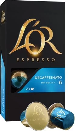 L'OR Espresso Decaffeinato Koffiecups - Intensiteit 6/12 - 10 X 10 Capsules 24 L'OR Espresso Decaffeinato Koffiecups - Intensiteit 6/12 - 10 X 10 Capsules -Koffieproducten 686x1200