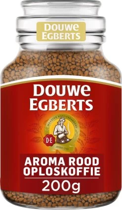Douwe Egberts Aroma Rood Oploskoffie - 6 X Pot Van 200 Gram -Koffieproducten 701x1200
