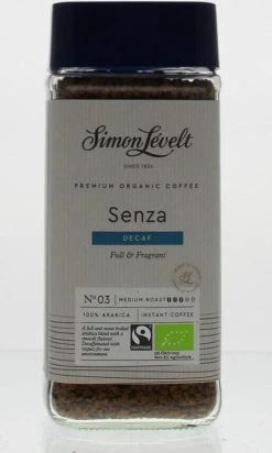 Simon Lévelt | Cafeïnevrije Oploskoffie Premium Organic Coffee - 100g -Koffieproducten 720x1200