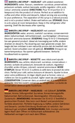 Fitcy | Koffiesiroop | Hazelnoot | Barista Syrup | Zero | Vegan | Vetvrij | Suikervrij | Keto-vriendelijk | Koffie | Siroop | MET DOSEERPOMP | 1L -Koffieproducten 739x1200