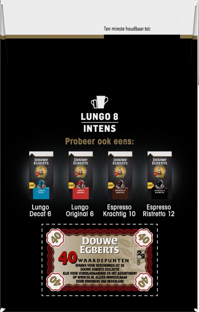 Douwe Egberts Lungo Intens (8) - 5 X 40 Koffiecups 10 Douwe Egberts Lungo Intens (8) - 5 X 40 Koffiecups - Afbeelding 8