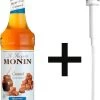 Monin Caramel Suikervrij 70cl Koffiesiroop Met Doseer Pompje