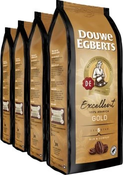 Douwe Egberts Excellent Gold Koffiebonen - 5/9 Intensiteit - 4 X 1kg -Koffieproducten 844x1200