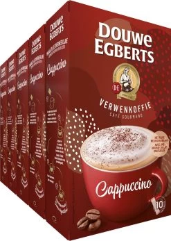 Douwe Egberts Verwenkoffie Cappuccino Oploskoffie - 5 X 10 Zakjes