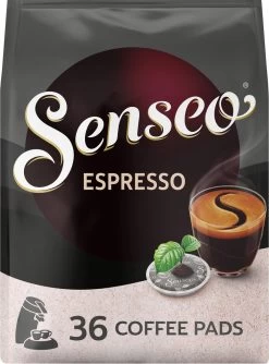 Senseo Espresso Koffiepads - 9/9 Intensiteit - 10 X 36 Pads -Koffieproducten 887x1200