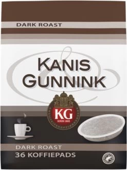 Kanis & Gunnink Dark Roast Koffiepads - 10 X 36 Pads -Koffieproducten 894x1200 1