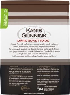 Kanis & Gunnink Dark Roast Koffiepads - 10 X 36 Pads -Koffieproducten 894x1200