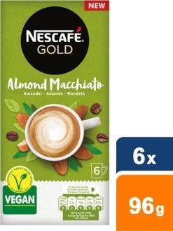 Nescafé Gold Almond Macchiato Oploskoffie - 6 Doosjes à 6 Zakjes 15 Nescafé Gold Almond Macchiato Oploskoffie - 6 Doosjes à 6 Zakjes -Koffieproducten 900x1200 2