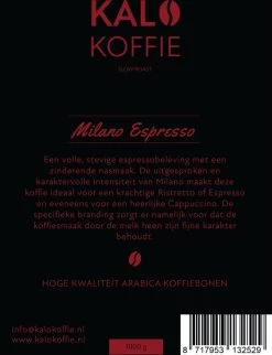 Kalo Koffie - 100% Arabica Koffiebonen - Milano Espresso - 1kg - Exclusieve Koffie -Koffieproducten 921x1200