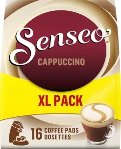 Senseo Cappuccino Koffiepads - 2/9 Intensiteit - 4 X 16 Pads - Voordeelverpakking -Koffieproducten 981x1200 1