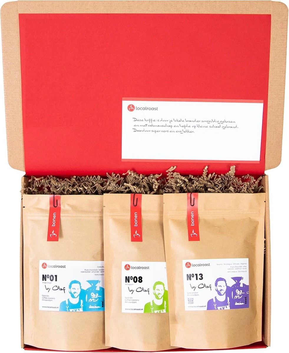Localroast Koffie Proefpakket | Cadeaupakket | Vers Gebrand | Gemalen| Top Selectie| 3 X 200g | Direct Van Lokale Microbranderij 4 Localroast Koffie Proefpakket | Cadeaupakket | Vers Gebrand | Gemalen| Top Selectie| 3 X 200g | Direct Van Lokale Microbranderij - Afbeelding 2