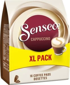 Senseo Cappuccino Koffiepads - 2/9 Intensiteit - 4 X 16 Pads - Voordeelverpakking -Koffieproducten 990x1200 2